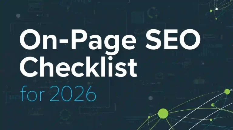 On-Page SEO checklist for 2026