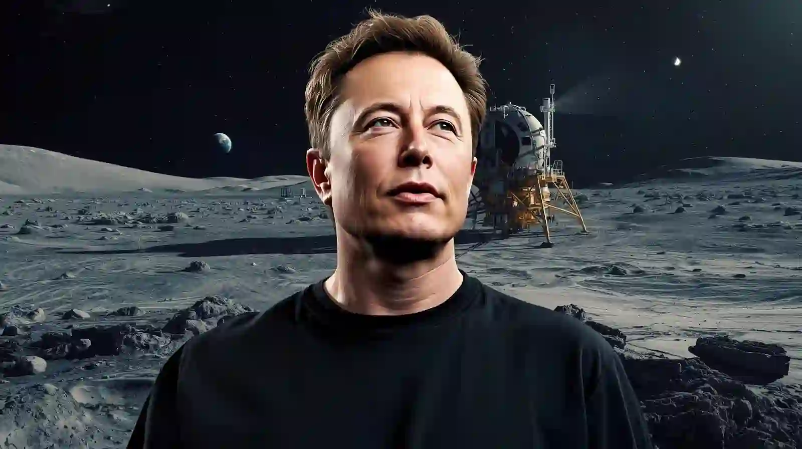 Elon musk builds company on moon