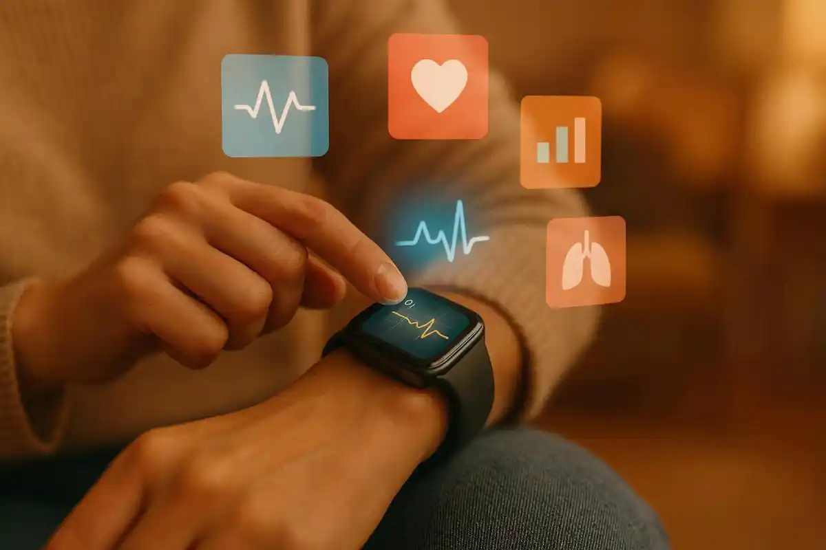 tracking health with smart watch